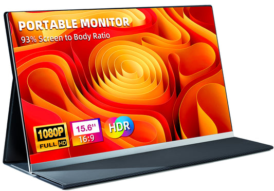 AOKER 15.6" Portable Monitor for Laptop - Ultra-Thin 1080P FHD