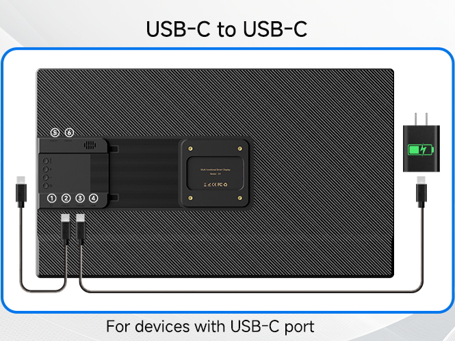 D1 spare cables (USB-C to USB-C and power adapter)
