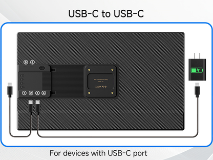 D1 spare cables (USB-C to USB-C and power adapter)